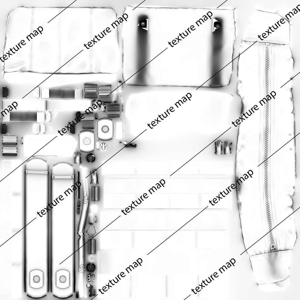 Tactical Pouch Low-poly 3D model_29