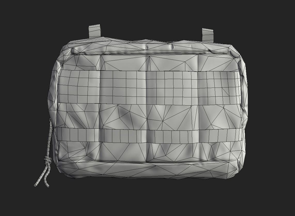 Tactical Pouch Low-poly 3D model_40
