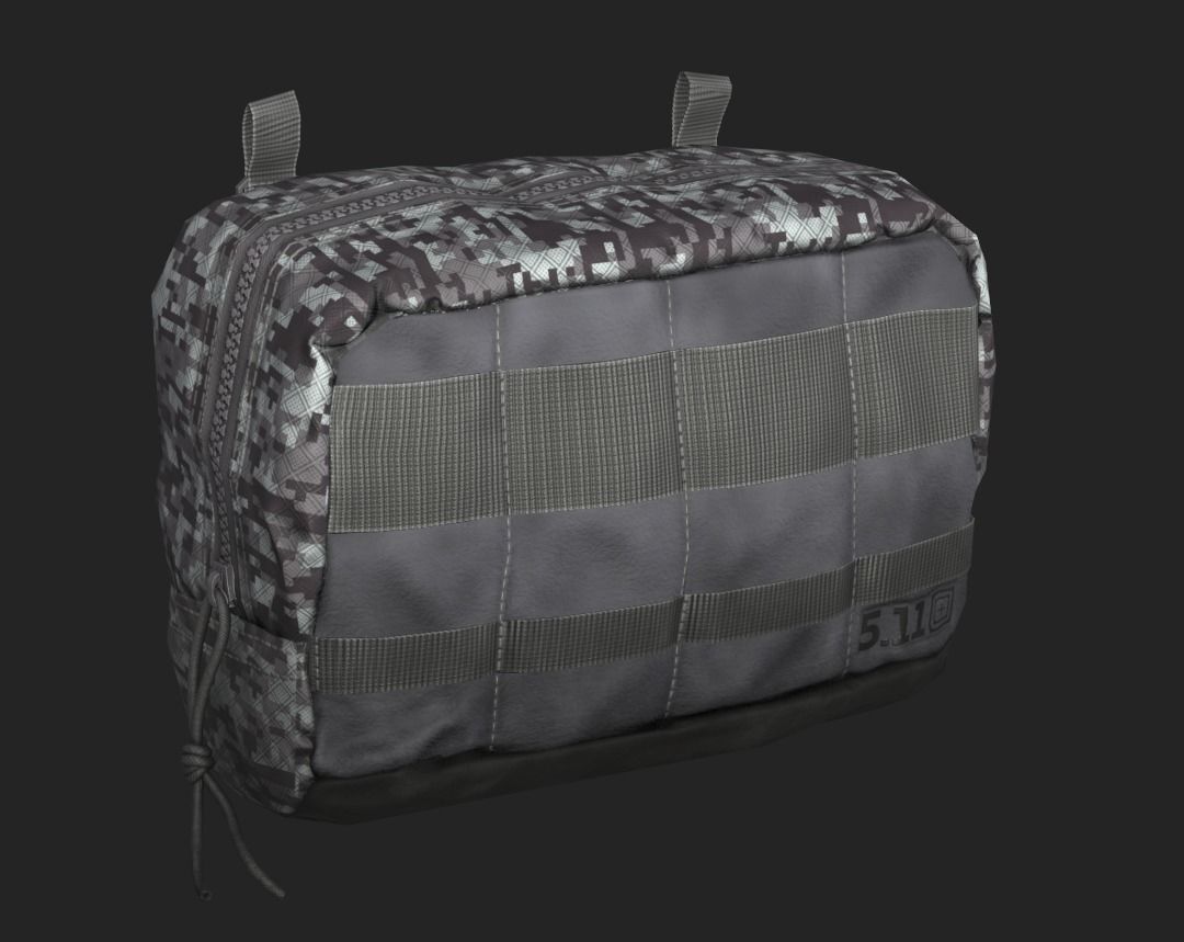Tactical Pouch Low-poly 3D model_28