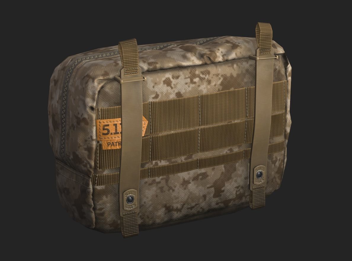 Tactical Pouch Low-poly 3D model_15