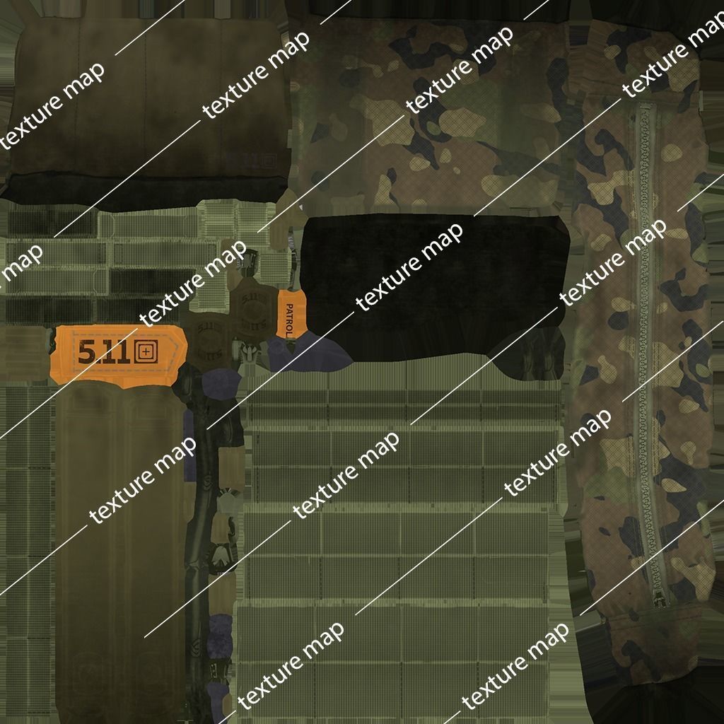 Tactical Pouch Low-poly 3D model_36