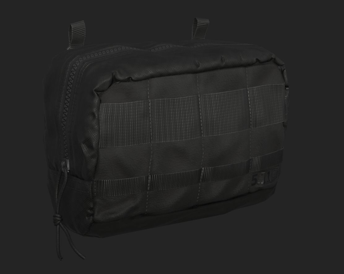 Tactical Pouch Low-poly 3D model_12