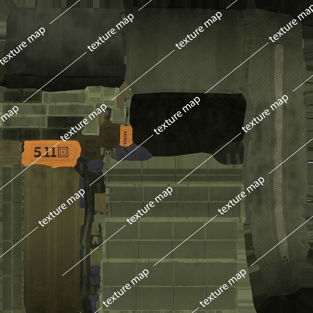 Tactical Pouch Low-poly 3D model_33