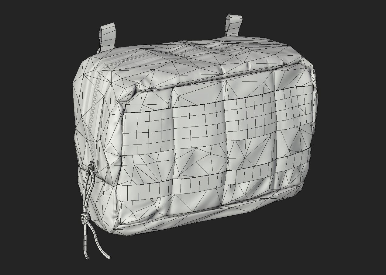 Tactical Pouch Low-poly 3D model_46