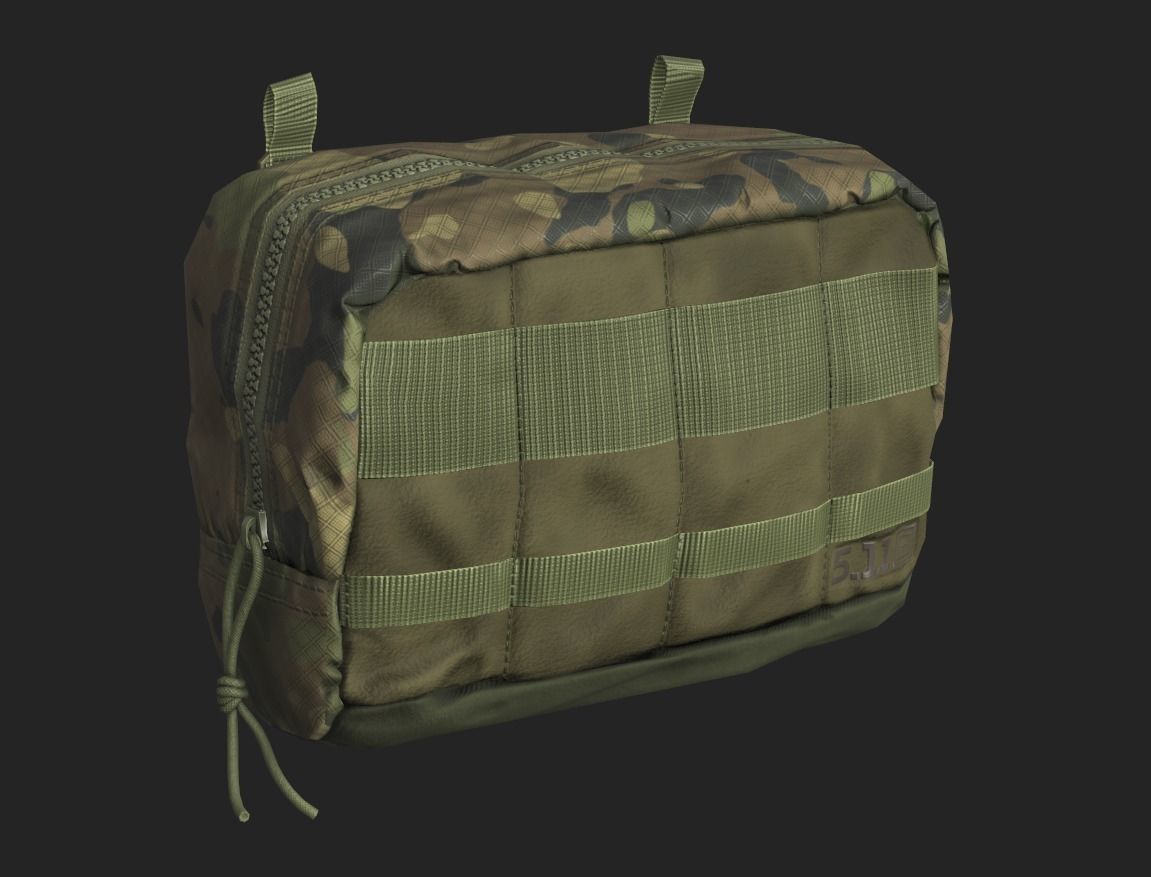 Tactical Pouch Low-poly 3D model_18