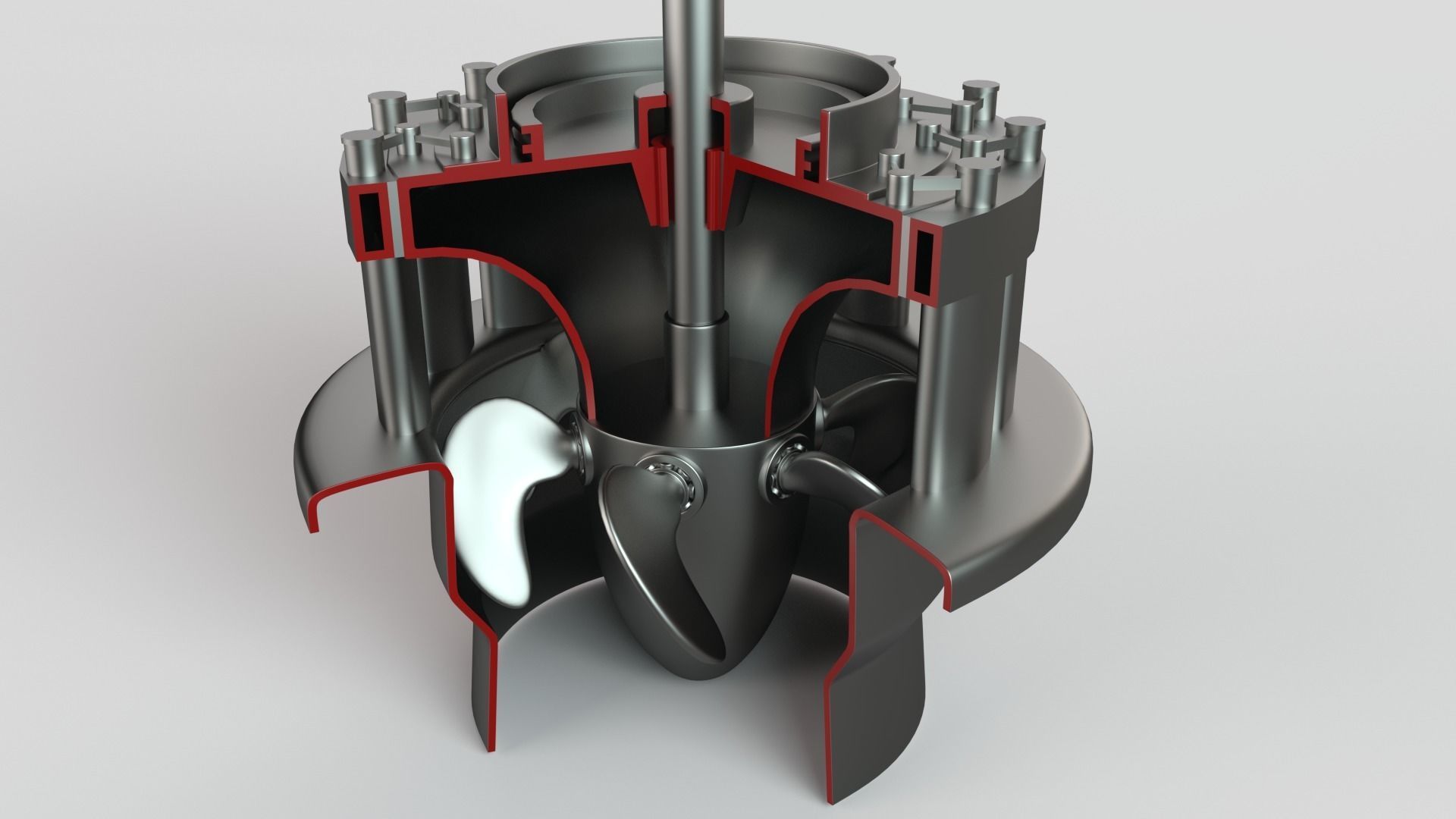Hydroelectric power station 3D model_4