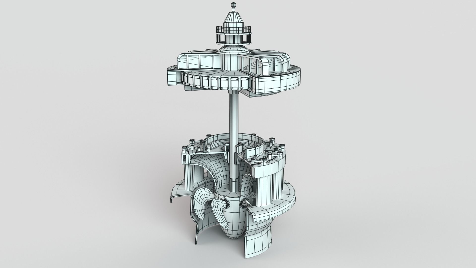 Hydroelectric power station 3D model_9