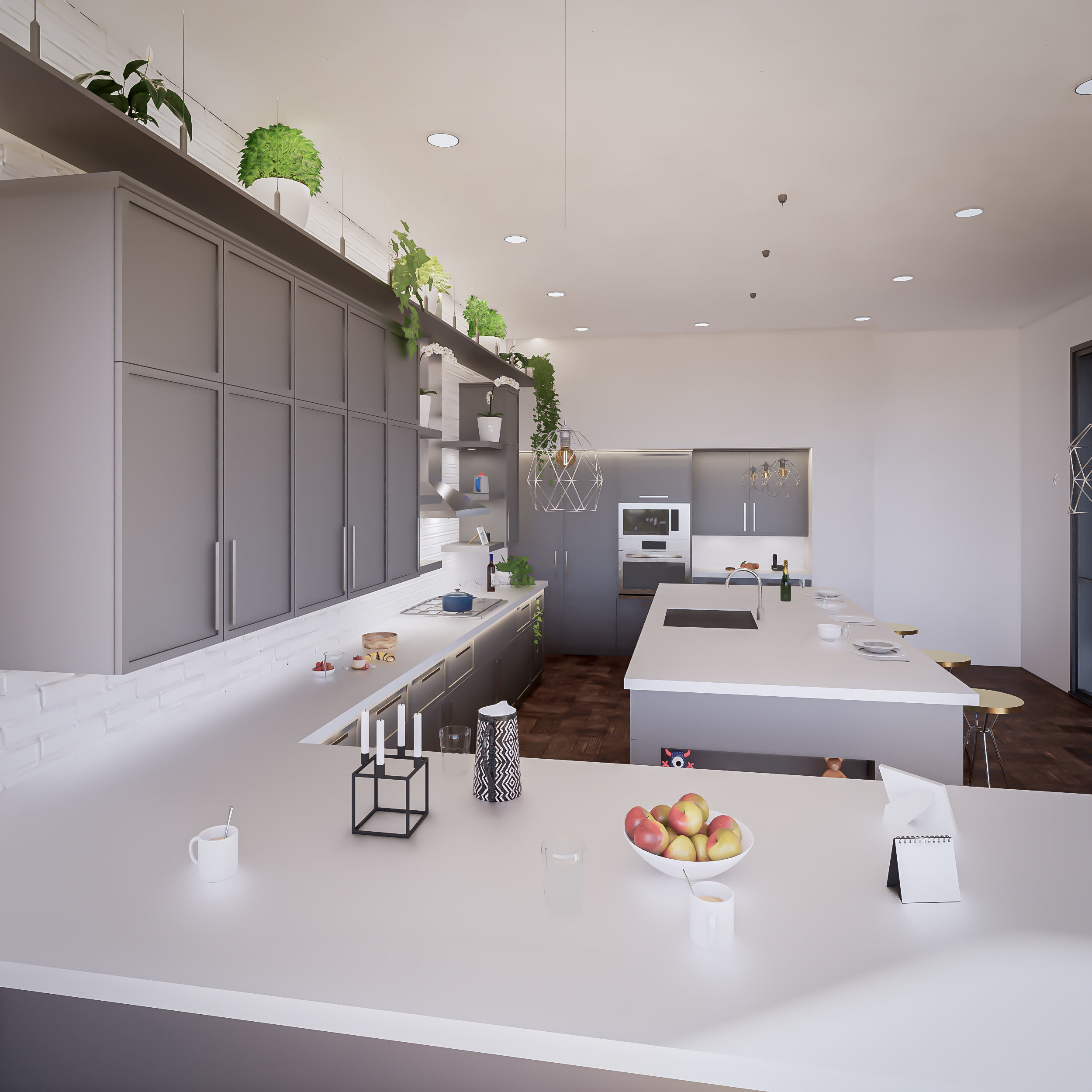 Full Parametric Kitchen Created in Revit 3D model 3 3D model_2