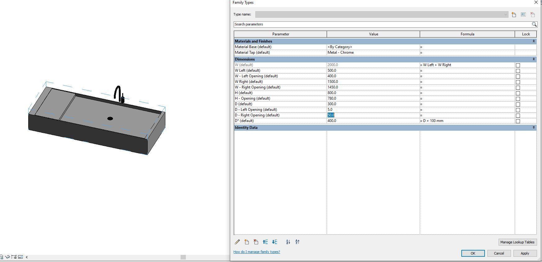 Full Parametric Kitchen Created in Revit 3D model 3 3D model_13