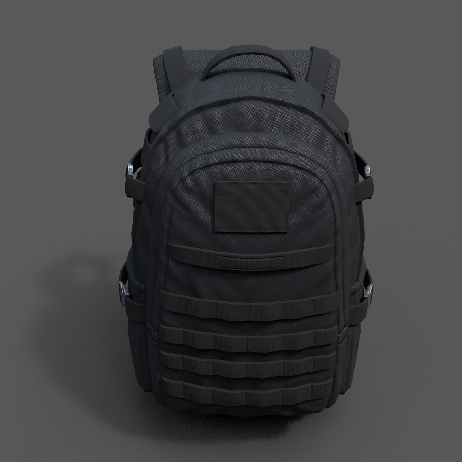 Backpack Camping Generic military human bag storqge baggage  Low-poly 3D model_7
