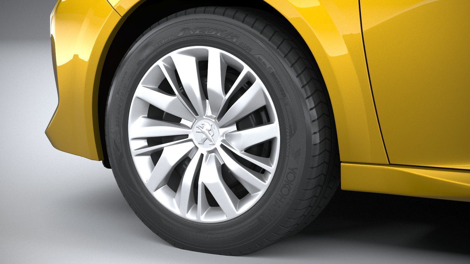 Peugeot 208 basic 2020 3D model_16