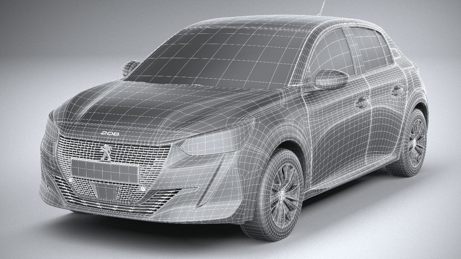 Peugeot 208 basic 2020 3D model_21