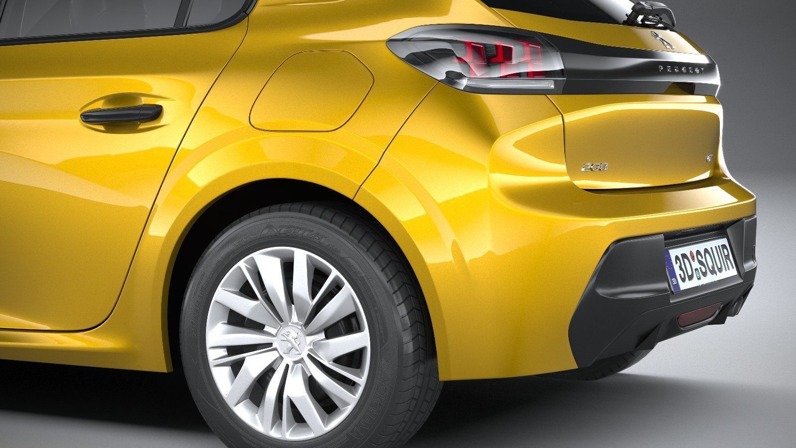 Peugeot 208 basic 2020 3D model_6