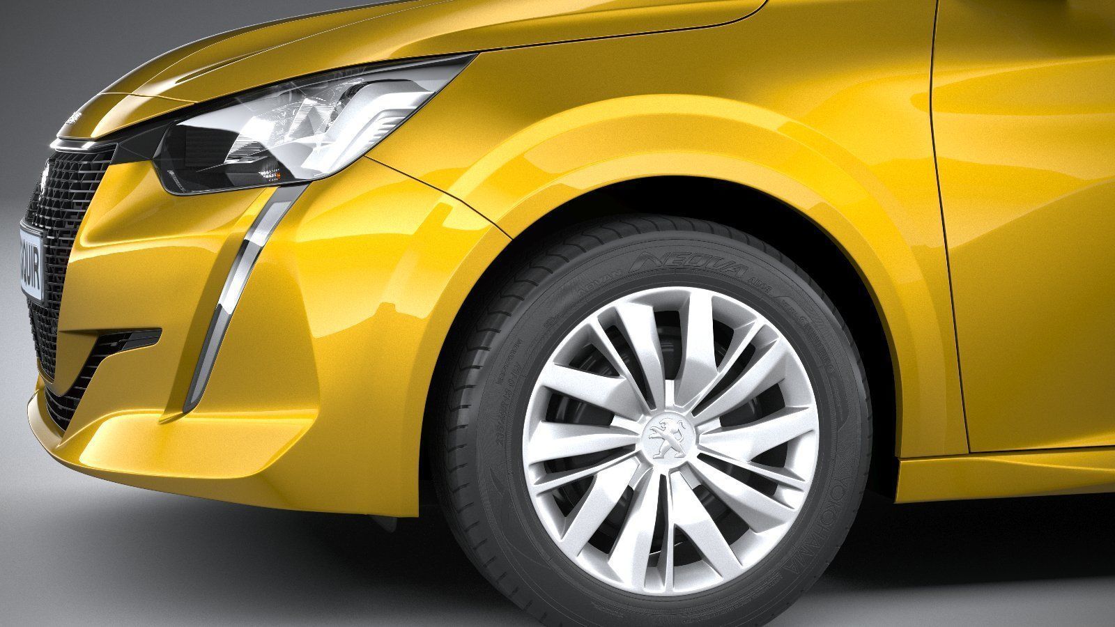 Peugeot 208 basic 2020 3D model_3