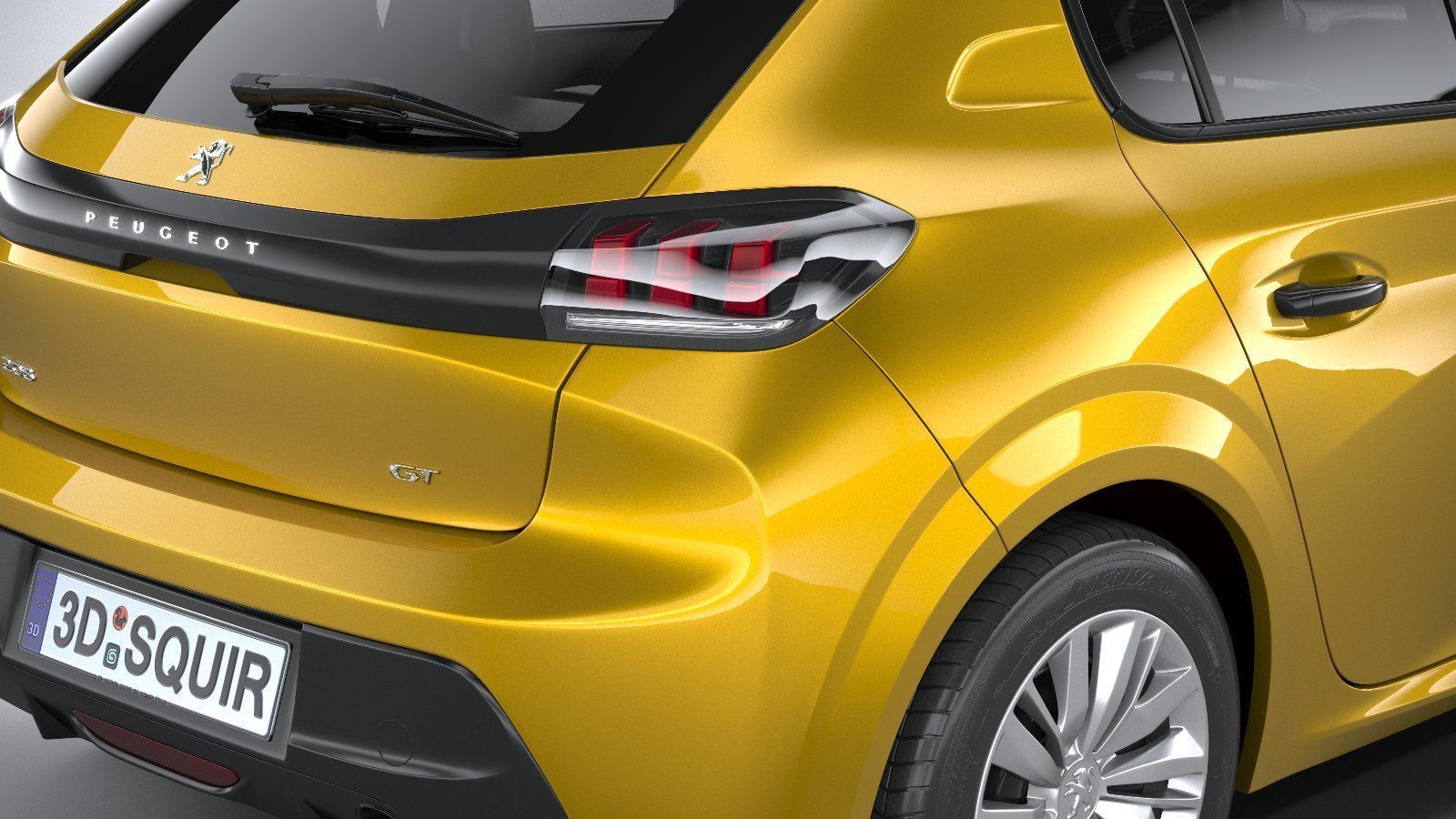 Peugeot 208 basic 2020 3D model_17