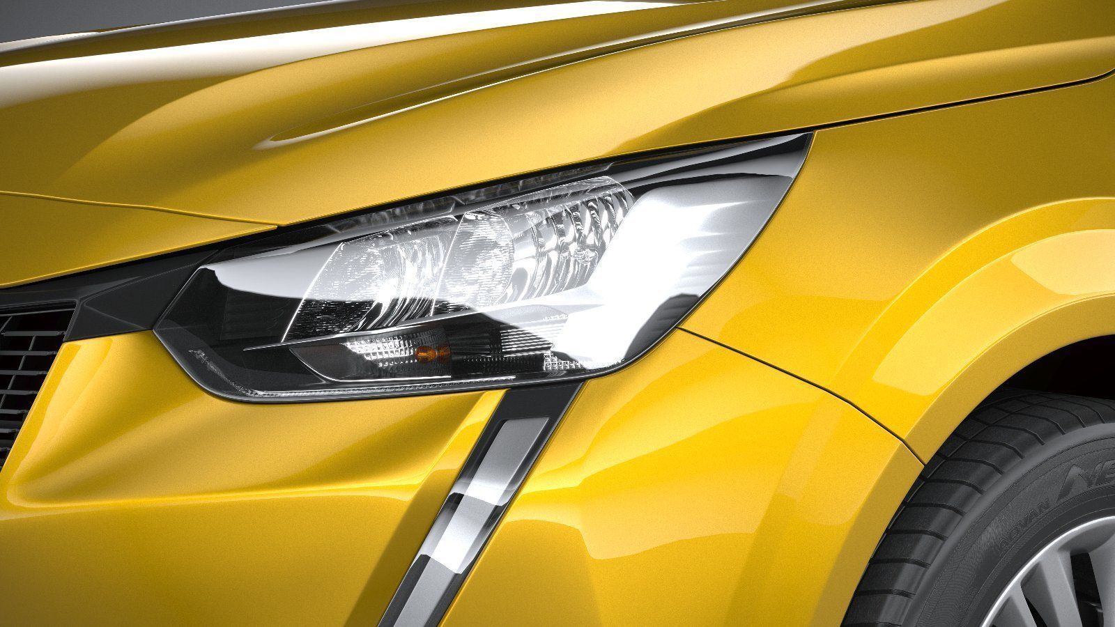 Peugeot 208 basic 2020 3D model_14