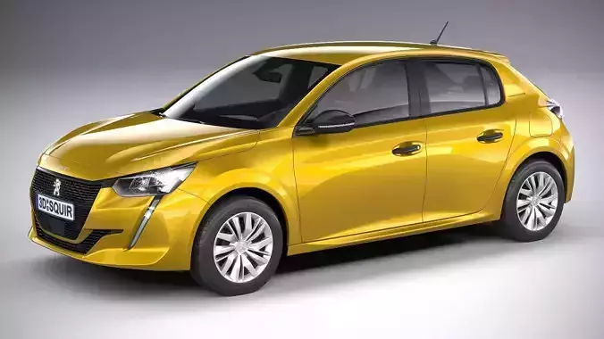 Peugeot 208 basic 2020 3D model