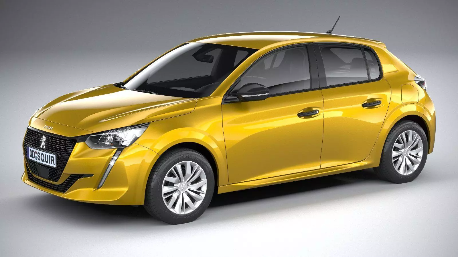 Peugeot 208 basic 2020 3D model_0
