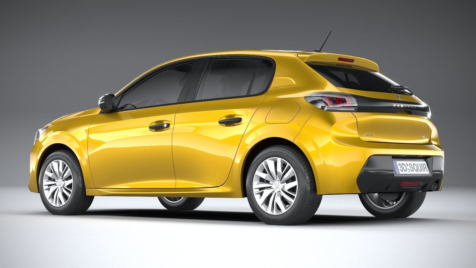 Peugeot 208 basic 2020 3D model_5