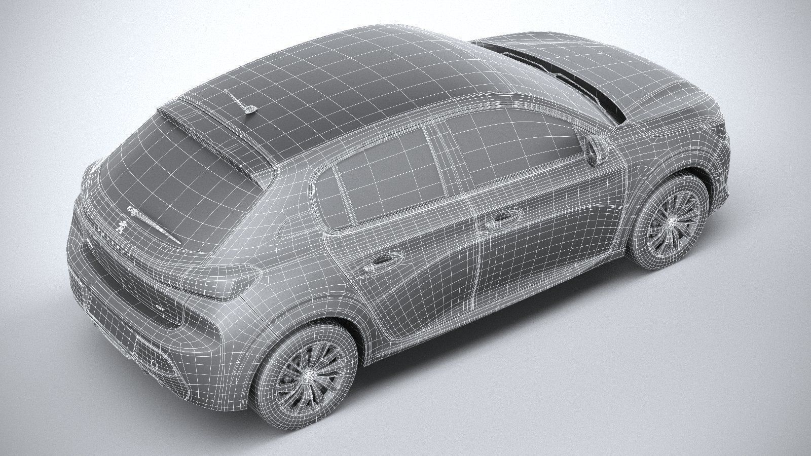 Peugeot 208 basic 2020 3D model_22