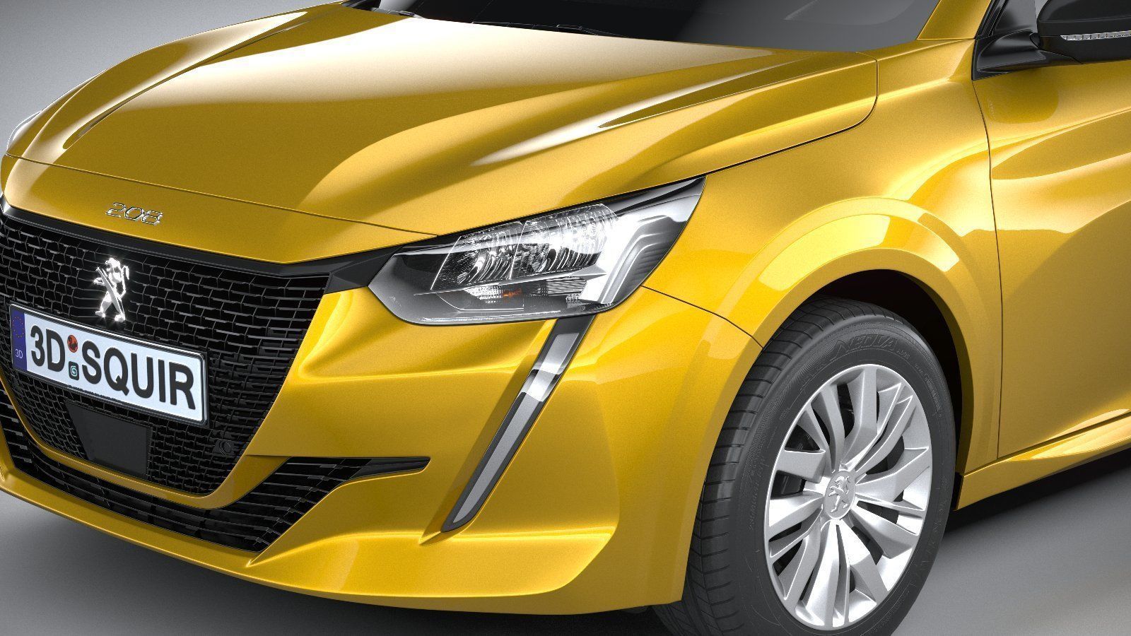Peugeot 208 basic 2020 3D model_2