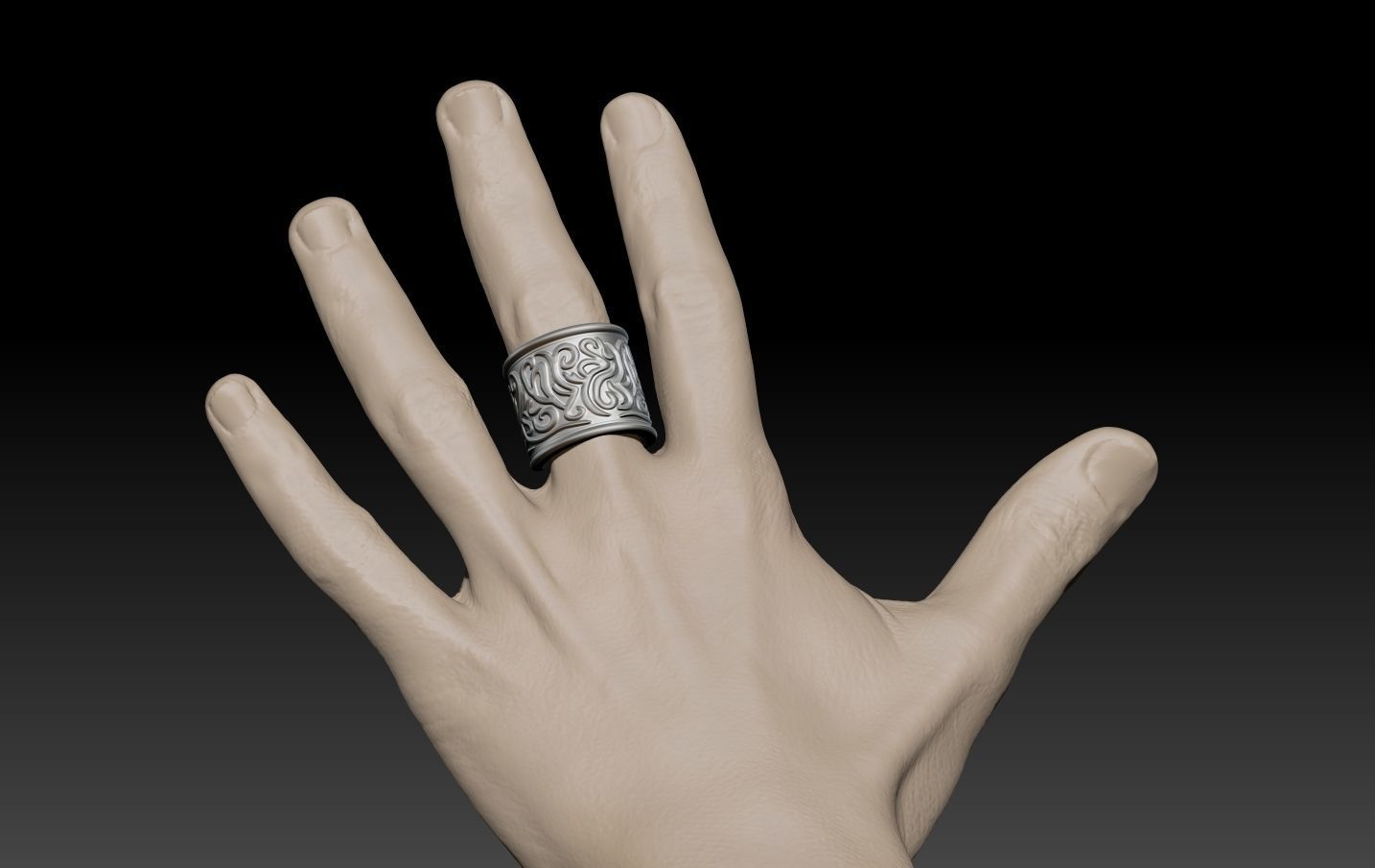 DMC5 V Ring 3D print model_9