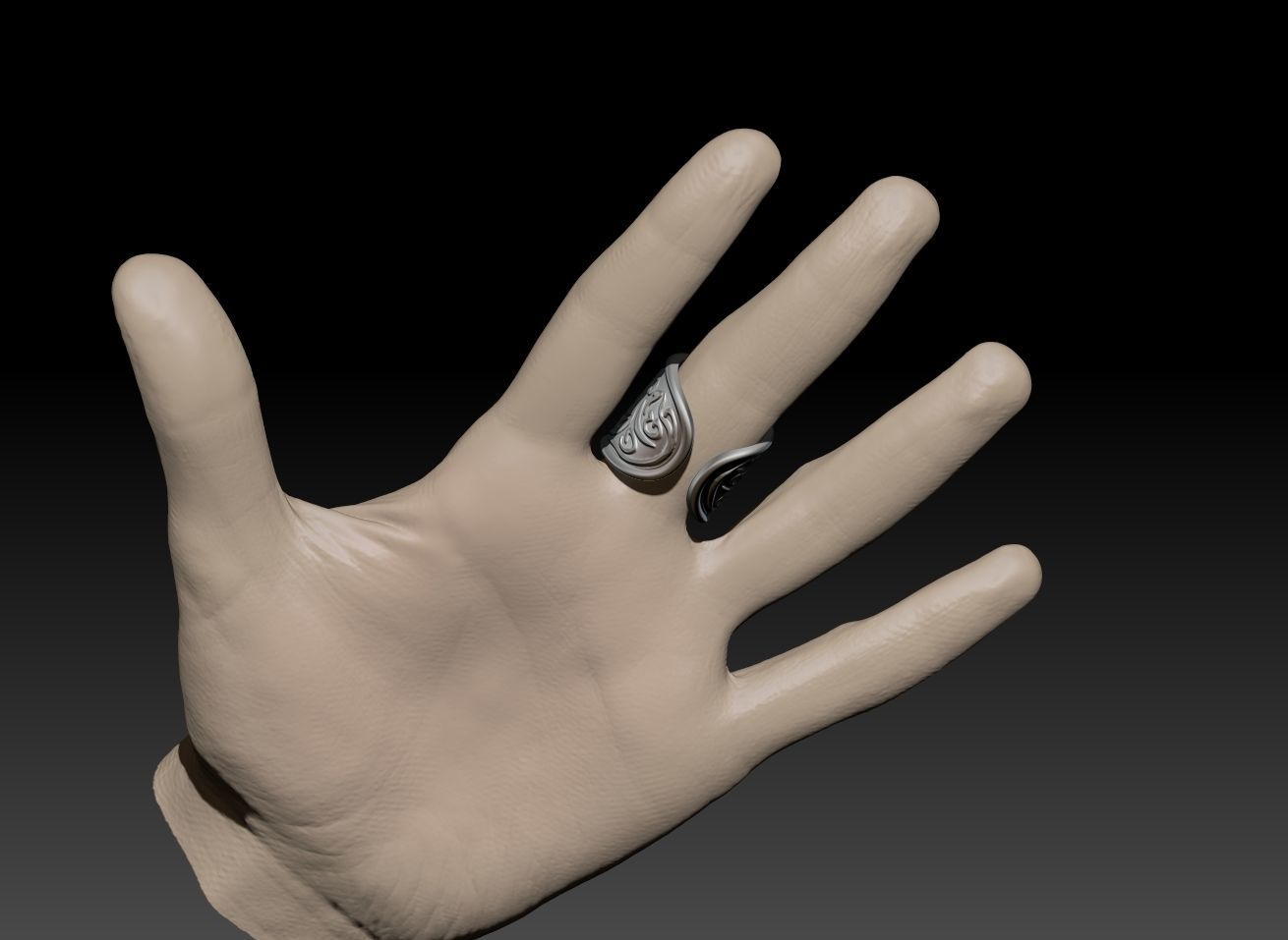 DMC5 V Ring 3D print model_10