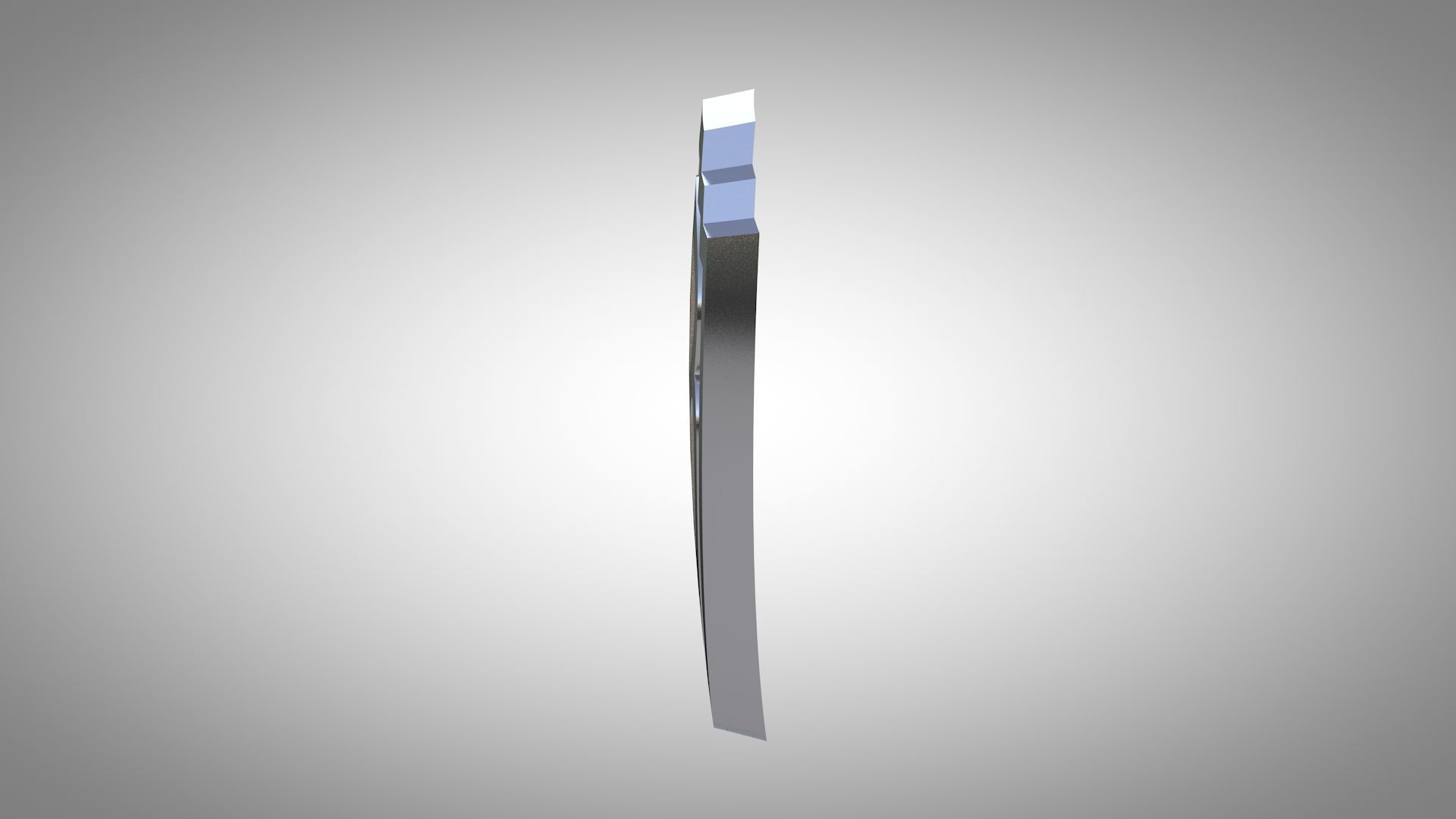 Warner Brothers Logo Low-poly 3D model_3