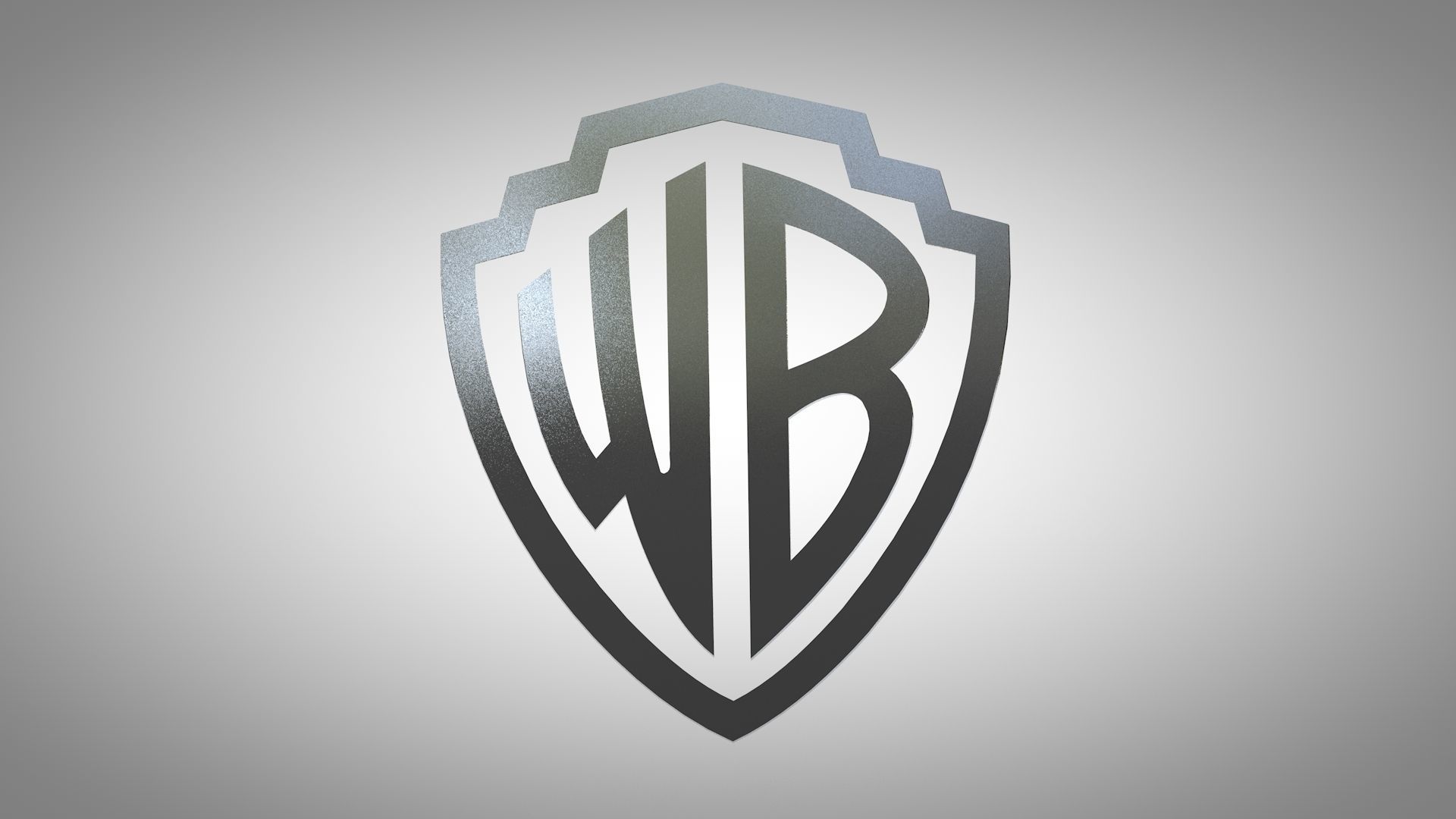 Warner Brothers Logo Low-poly 3D model_1
