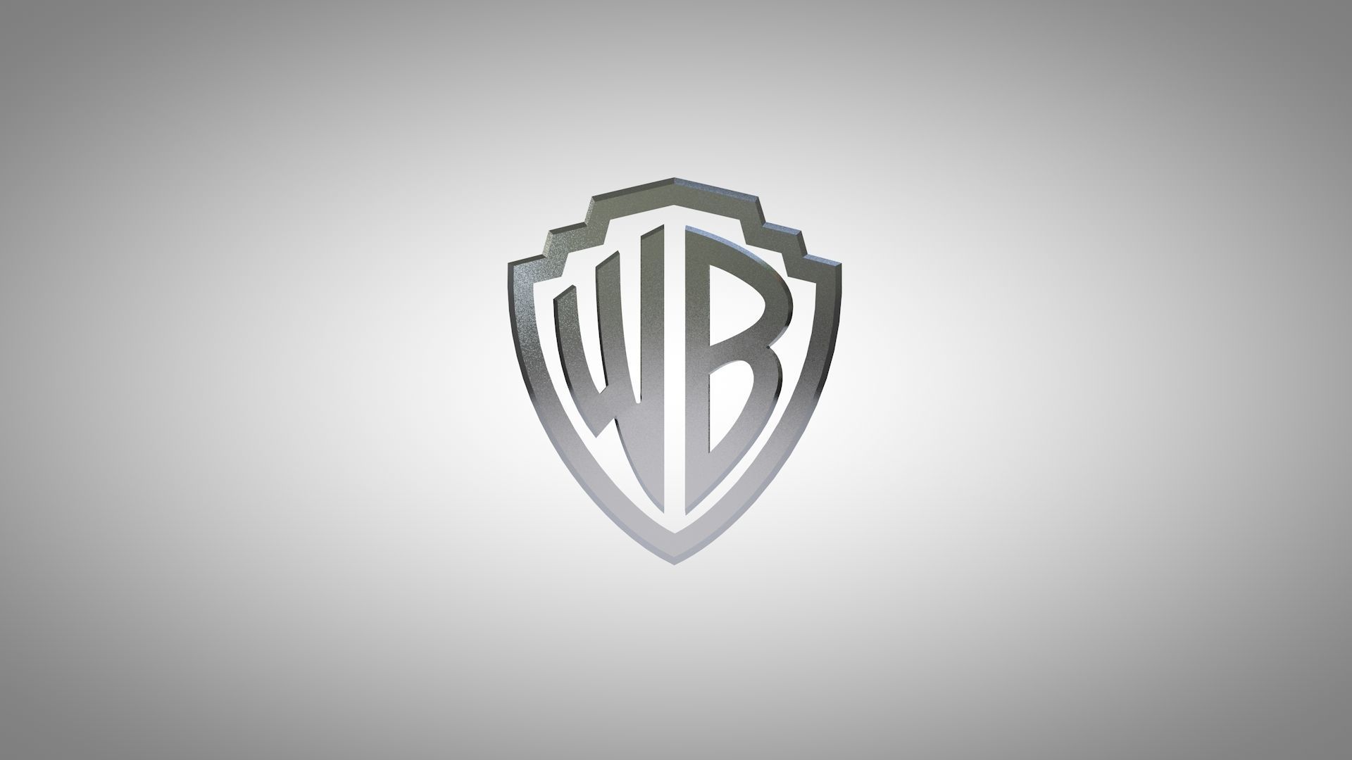 Warner Brothers Logo Low-poly 3D model_4