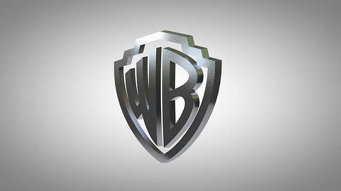 Warner Brothers Logo Low-poly 3D model