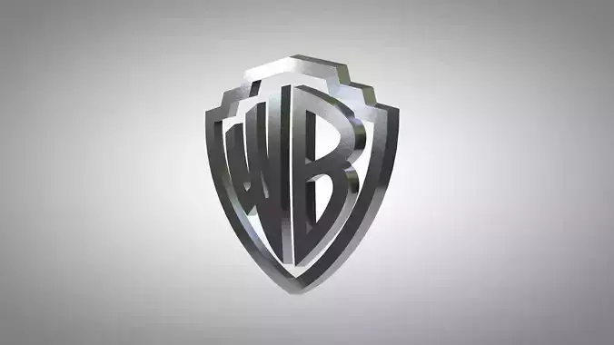 Warner Brothers Logo Low-poly 3D model
