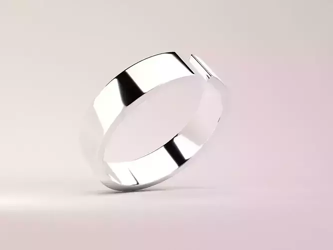 RING---Open wedding ring in sterling silver
