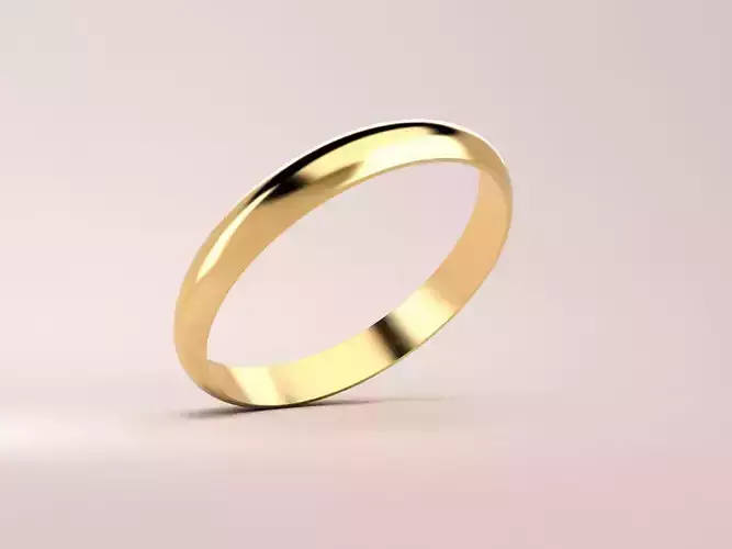 RING---Simple wedding ring gold