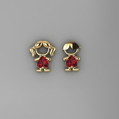 Boy - Girl - Pendant 3D print model