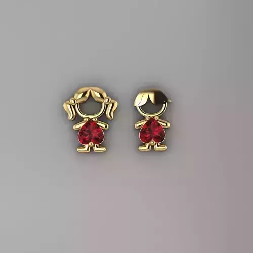 Boy - Girl - Pendant 3D print model