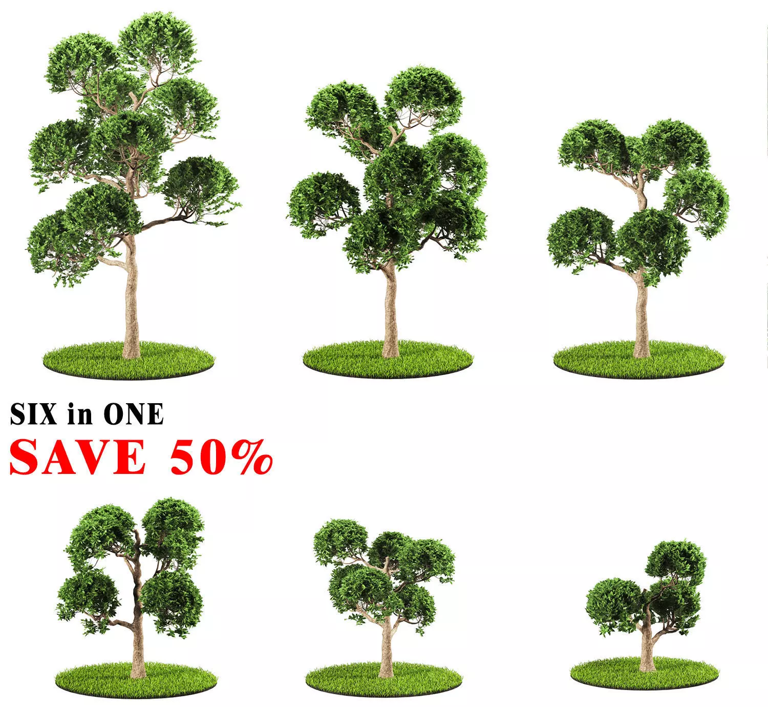 tree 119 Six in One 3D model