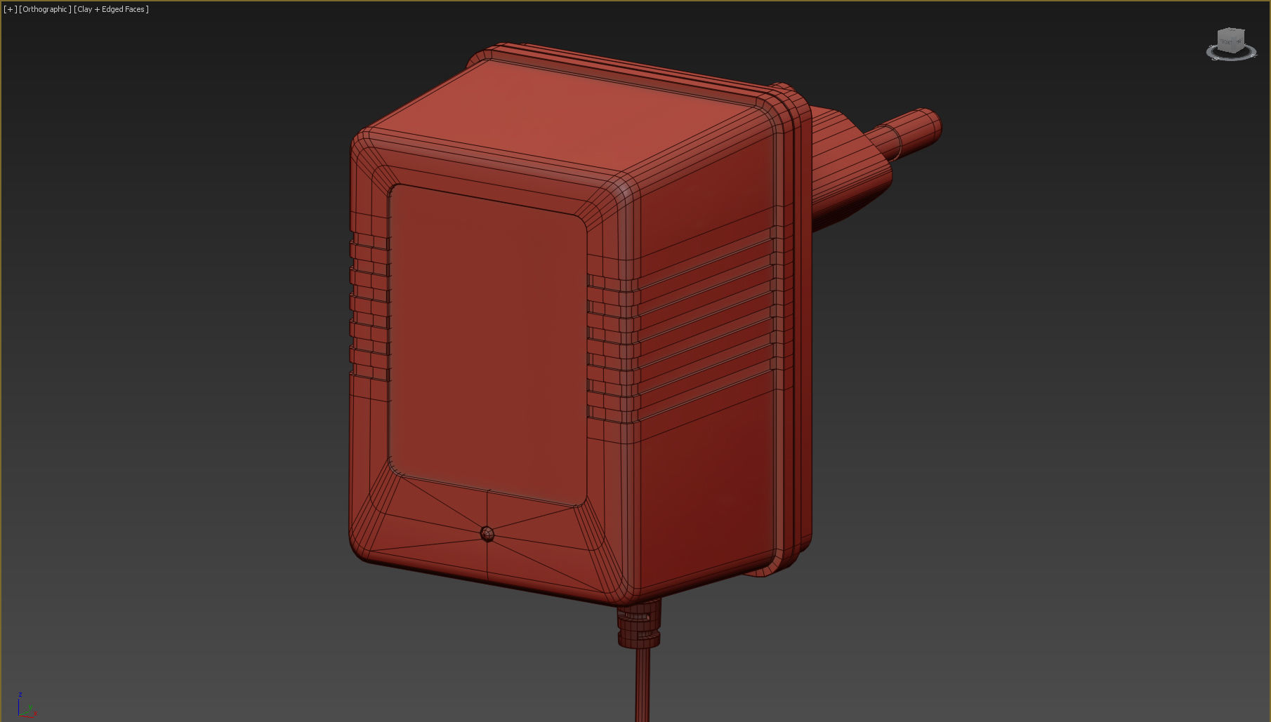 Plugs wall socket with outlet 3D model_12