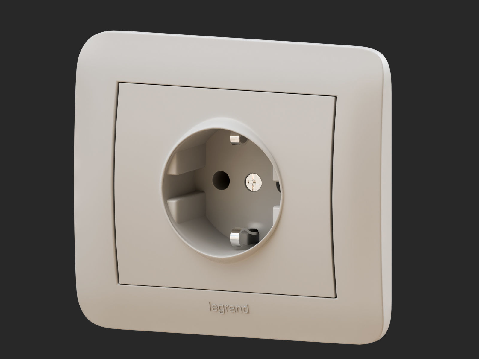 Plugs wall socket with outlet 3D model_2