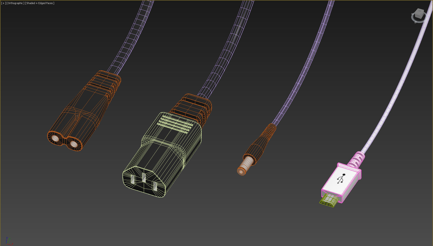 Plugs wall socket with outlet 3D model_26