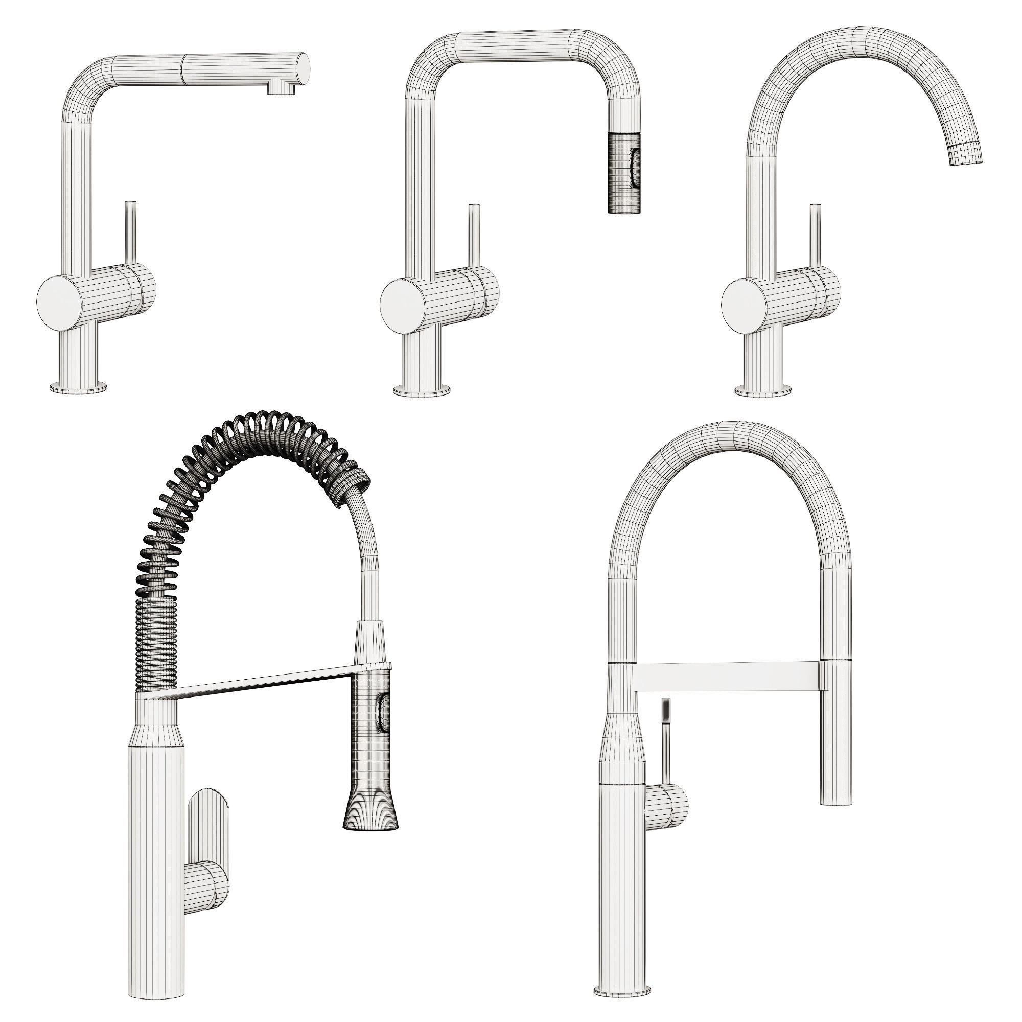 Kitchen faucets GROHE  3D model_1