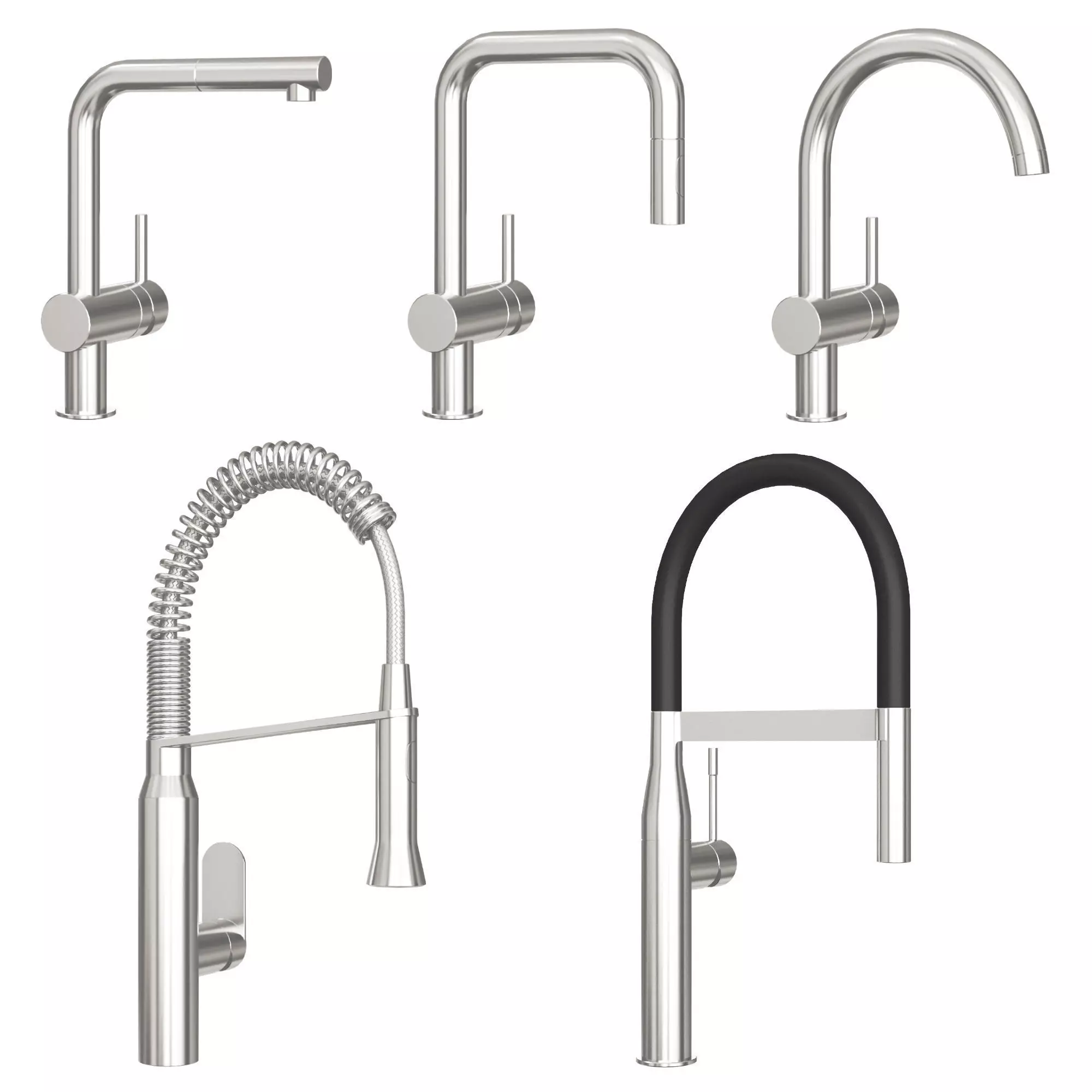 Kitchen faucets GROHE  3D model_0