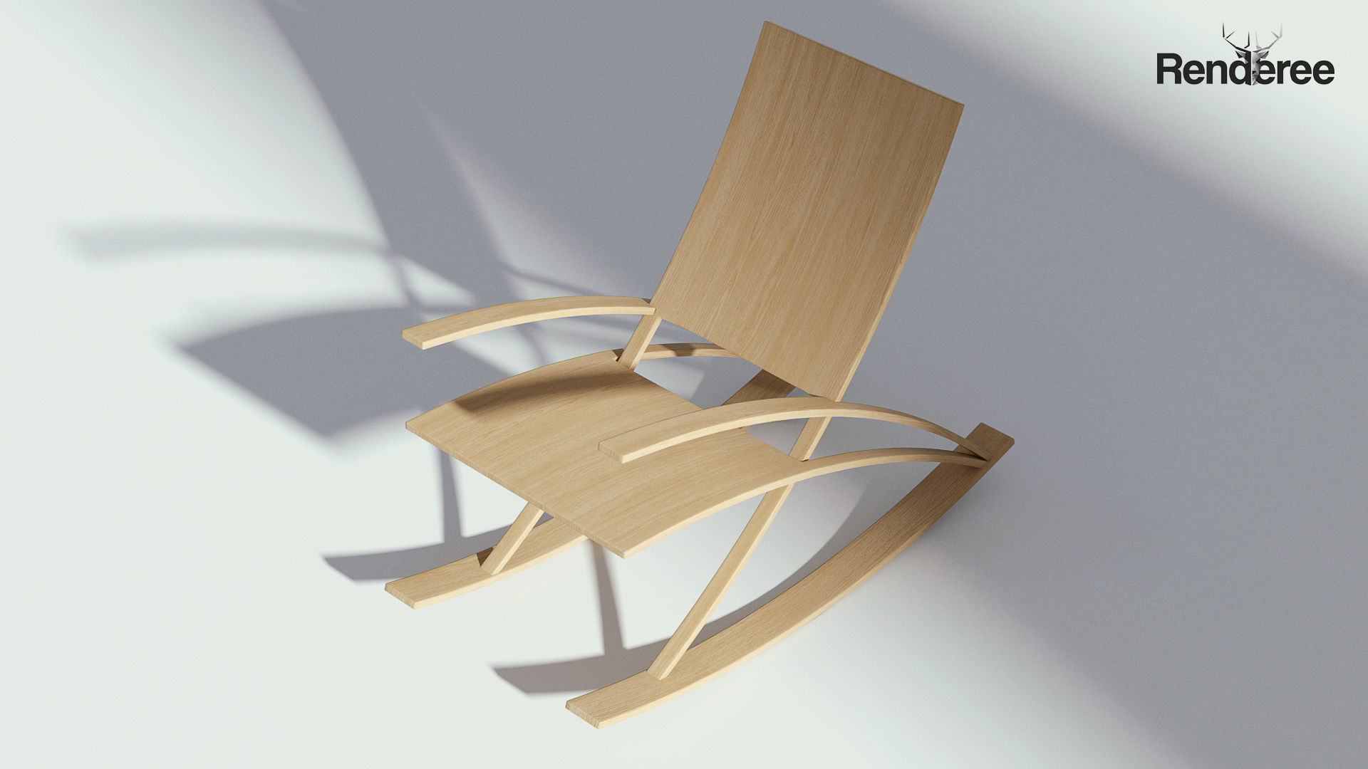 Chairs Set metal chair 3D model_41