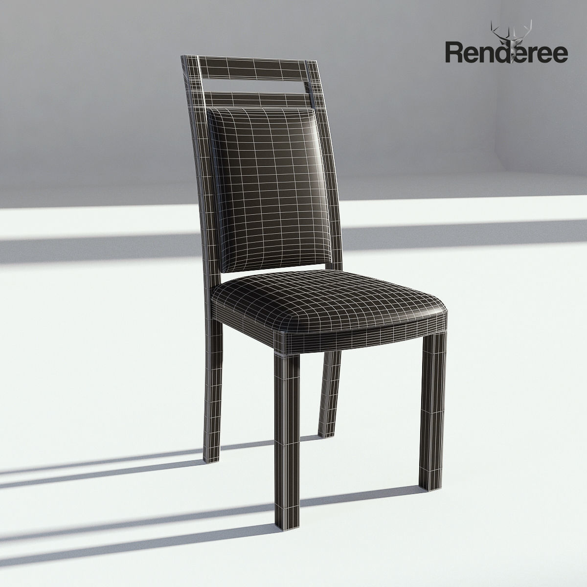 Chairs Set metal chair 3D model_51