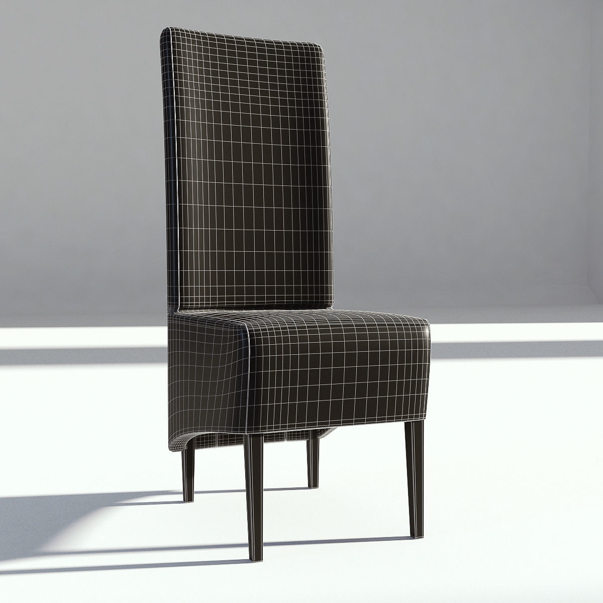 Chairs Set metal chair 3D model_58