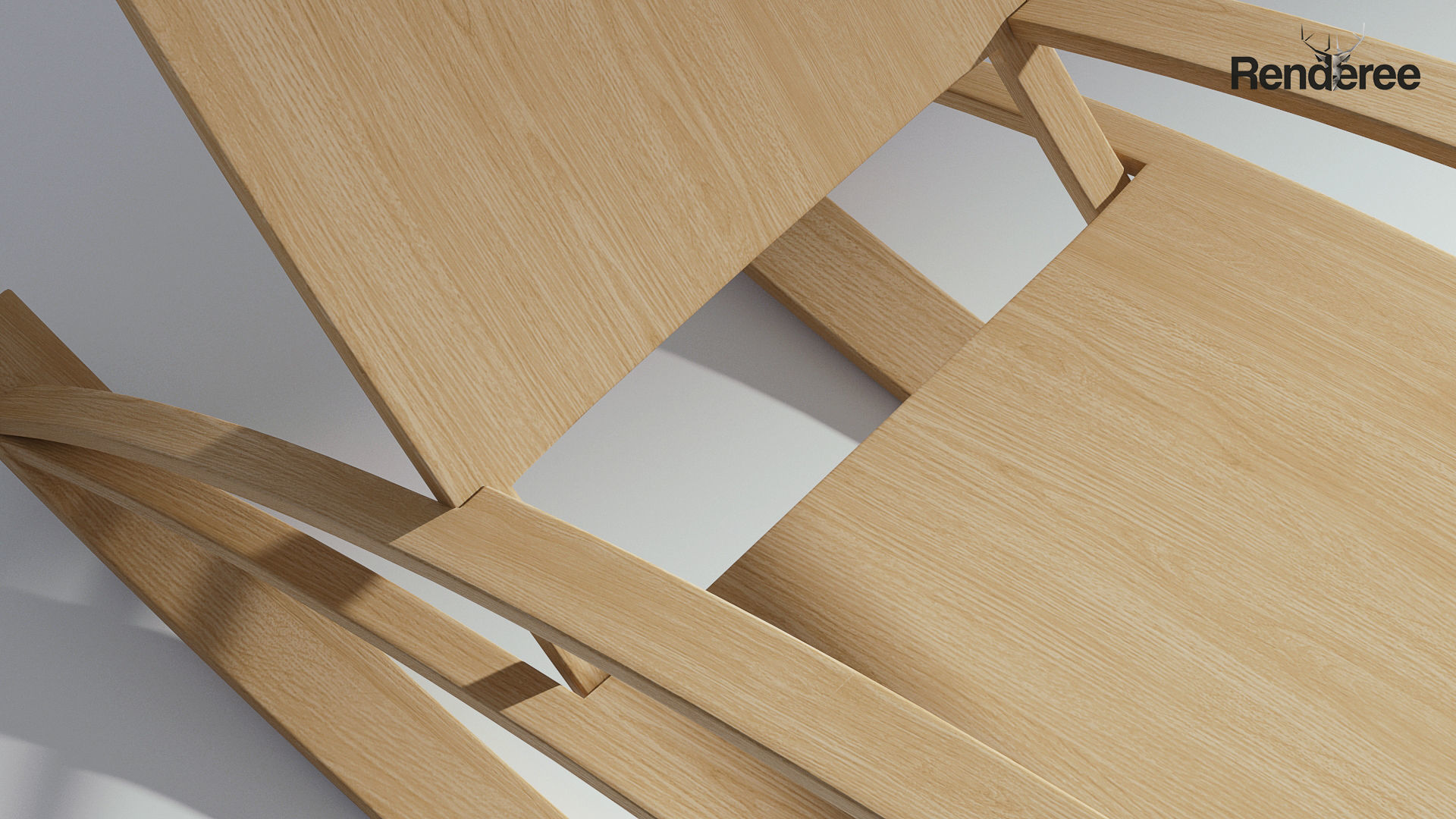 Chairs Set metal chair 3D model_43