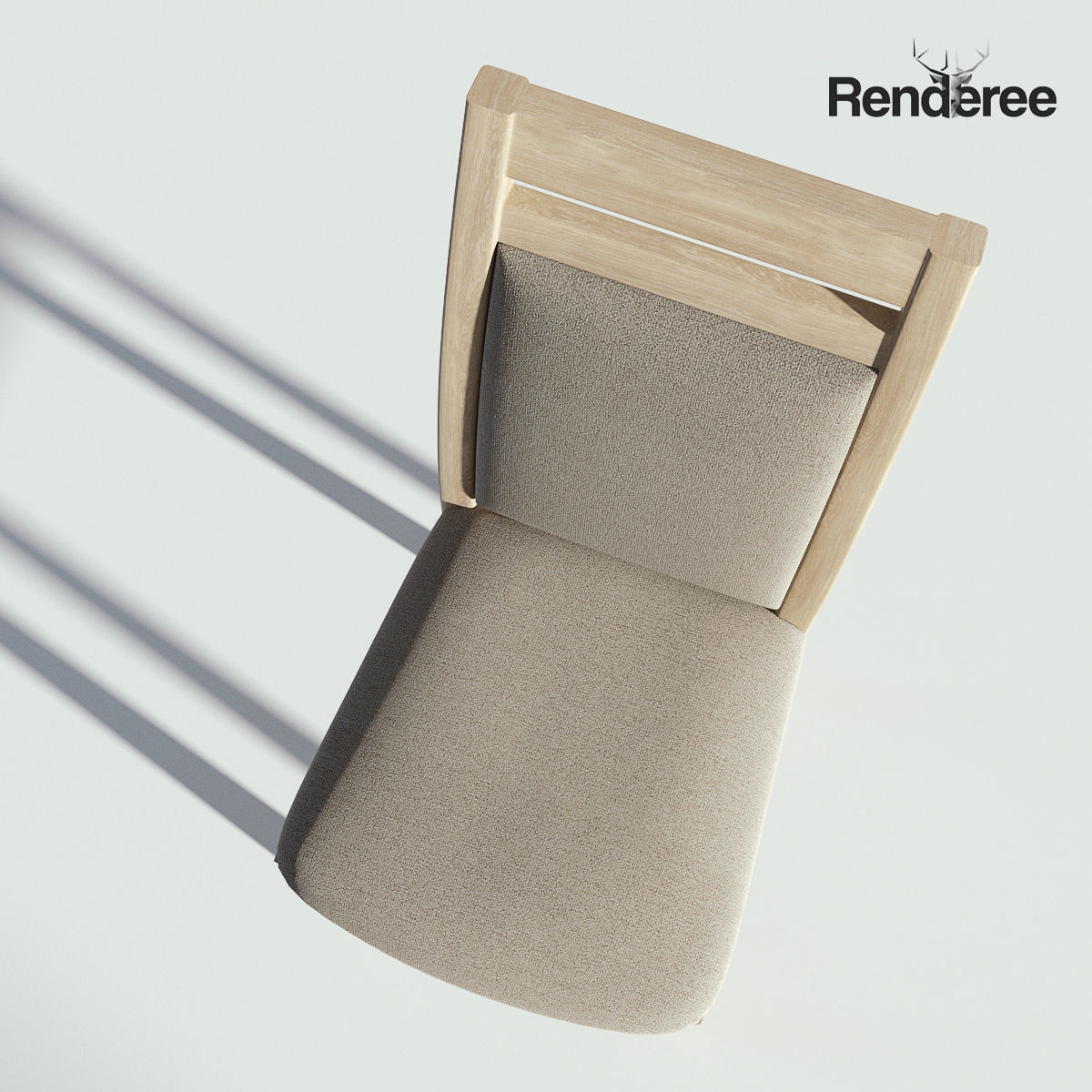 Chairs Set metal chair 3D model_49