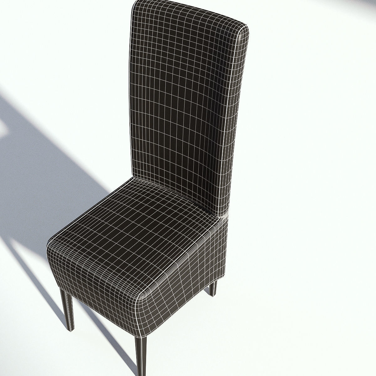 Chairs Set metal chair 3D model_57