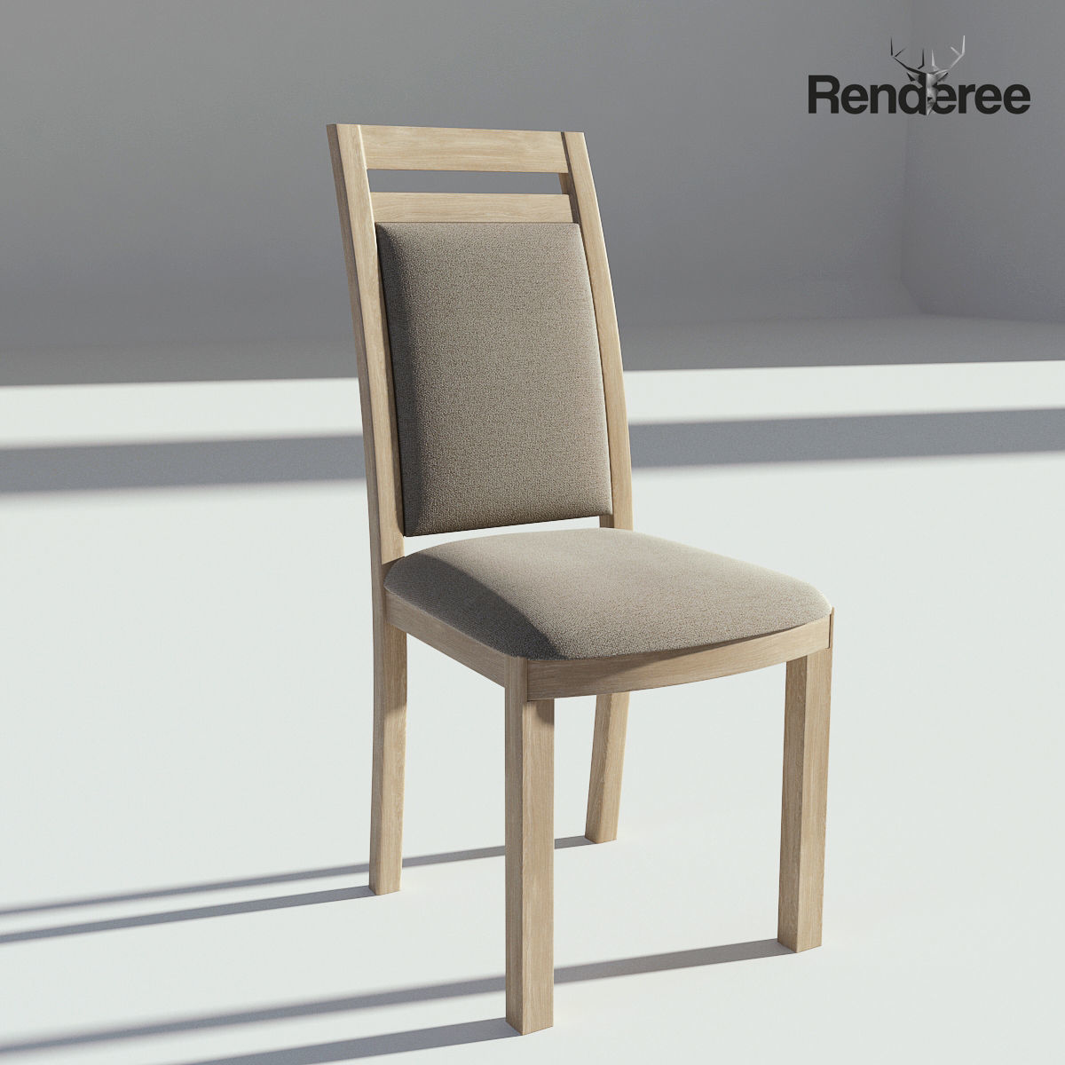 Chairs Set metal chair 3D model_47
