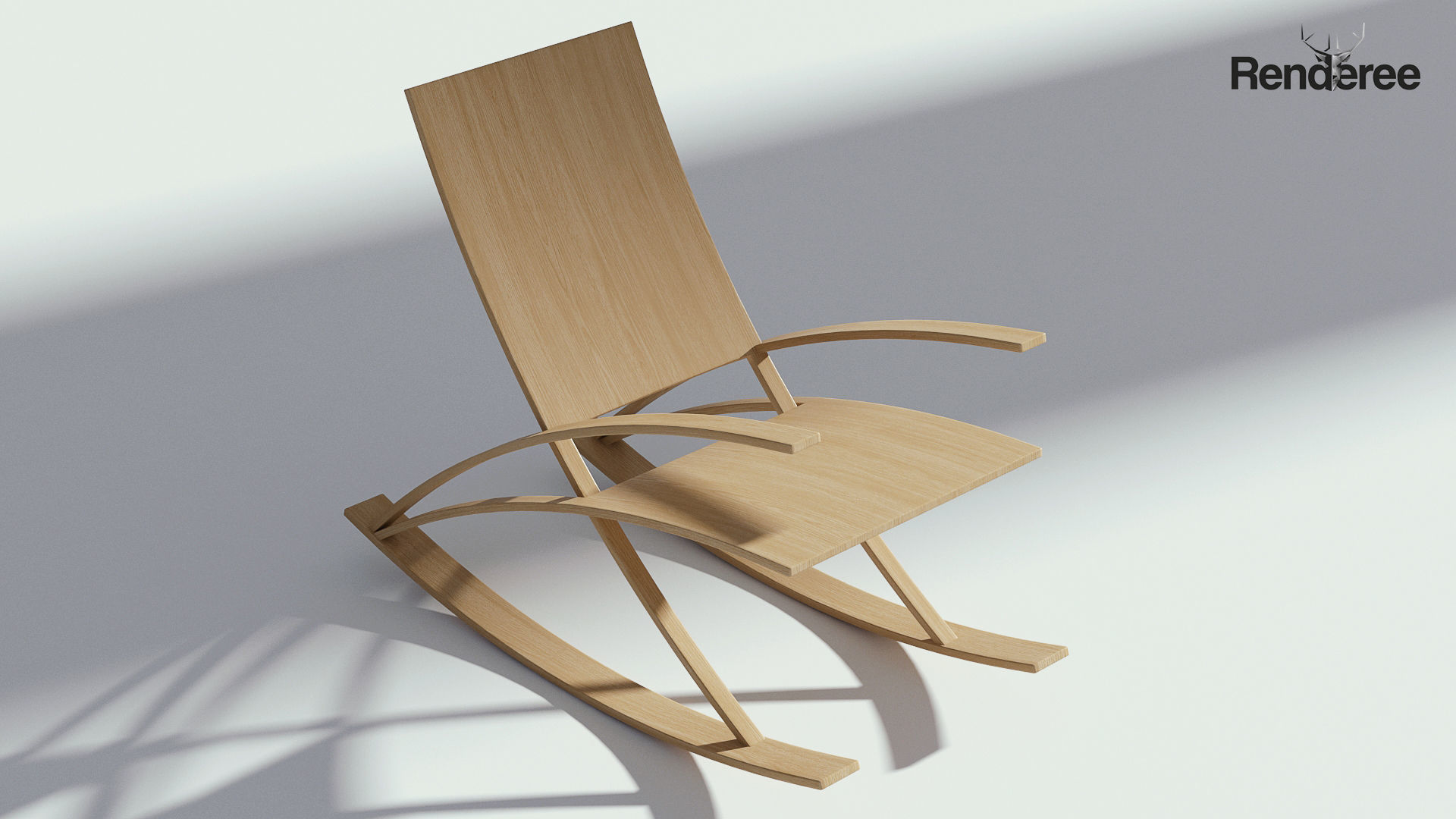 Chairs Set metal chair 3D model_38